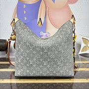 LV Coussin Hobo MM Monogram Denim Washed Gray M13390 - 38x33x10cm - 2