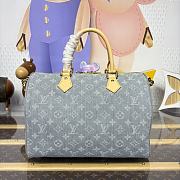 LV Speedy Soft 30 Monogram Denim Washed Gray M13344 - 30x21x17cm - 3