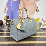 LV Speedy Soft 30 Monogram Denim Washed Gray M13344 - 30x21x17cm - 2