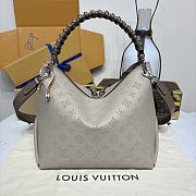 LV Beaubourg Hobo MM Mahina Gray - 32x17x26cm - 5