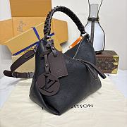 LV Beaubourg Hobo MM Mahina Black - 32x17x26cm - 6