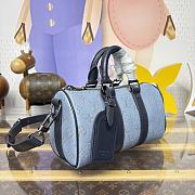 LV Keepall Bandouliere 25 Sky Blue M14681 - 25x15x11cm - 5