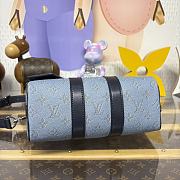 LV Keepall Bandouliere 25 Sky Blue M14681 - 25x15x11cm - 3