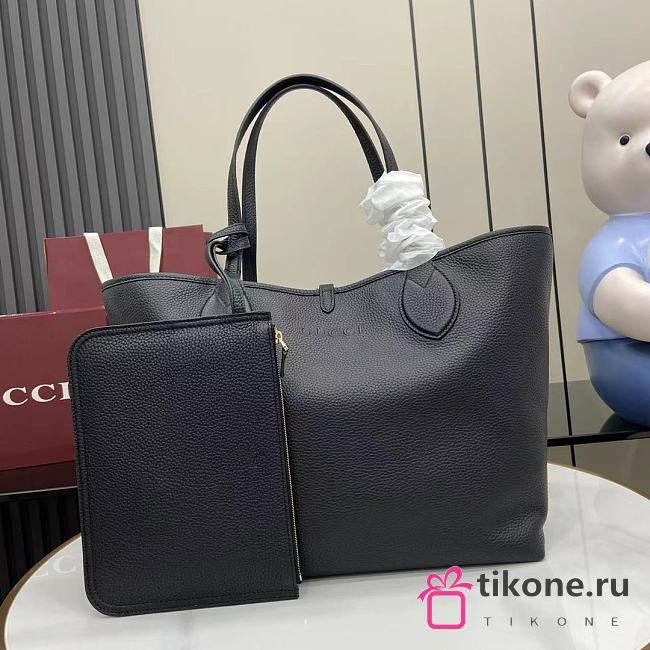 Gucci Totissima Large Reversible Tote Black - 30(50)x27x23cm - 1