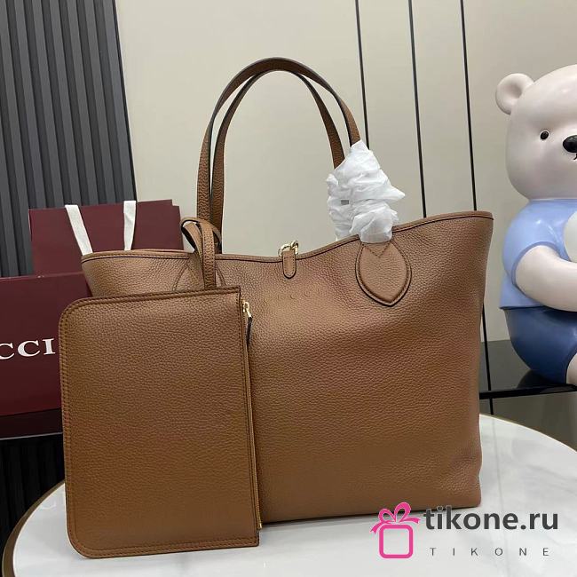 Gucci Totissima Large Reversible Tote Brown - 30(50)x27x23cm - 1