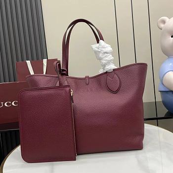 Gucci Totissima Large Reversible Tote Red - 30(50)x27x23cm