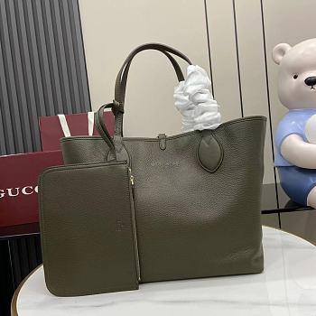 Gucci Totissima Large Reversible Tote Khaki - 30(50)x27x23cm