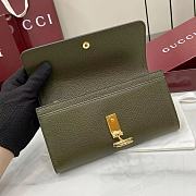 Gucci Softbit Continental Wallet Green - 19x10x3.5cm - 2