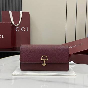 Gucci Softbit Continental Wallet Red - 19x10x3.5cm
