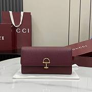 Gucci Softbit Continental Wallet Red - 19x10x3.5cm - 6