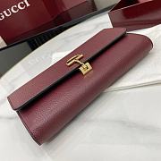 Gucci Softbit Continental Wallet Red - 19x10x3.5cm - 3