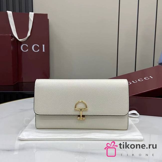 Gucci Softbit Continental Wallet White - 19x10x3.5cm - 1