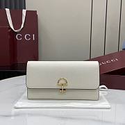 Gucci Softbit Continental Wallet White - 19x10x3.5cm - 1