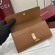 Gucci Softbit Continental Wallet Brown - 19x10x3.5cm - 3