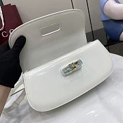 Gucci Bamboo Diva Medium Bag White - 26.6x13x8cm - 5