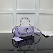 Gucci Bamboo Diva Medium Bag Purple - 26.6x13x8cm - 2