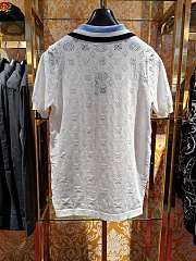 LV Monogram Pointelle Short Sleeved Cotton Polo 1AFPYF - 3