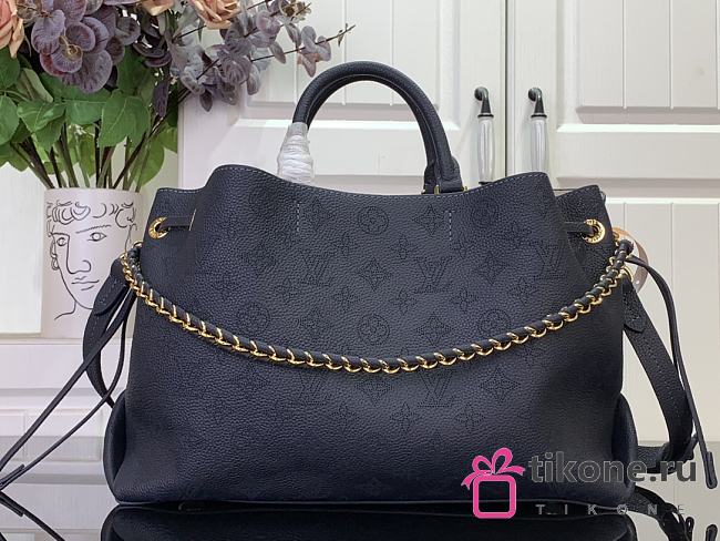 LV Bella Tote Mahina Leather Navy M14316 - 32x23x13cm - 1