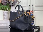 LV Bella Tote Mahina Leather Navy M14316 - 32x23x13cm - 3