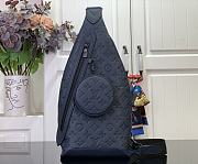 LV Duo Slingbag Monogram Shadow Leather Navy M24467 - 20x42x6cm - 1