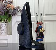 LV Duo Slingbag Monogram Shadow Leather Navy M24467 - 20x42x6cm - 6