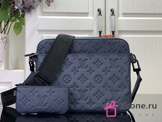 LV Trio Messenger Monogram Shadow Navy M14785 - 18.5x7x25cm - 1