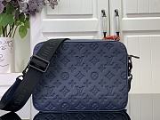 LV Trio Messenger Monogram Shadow Navy M14785 - 18.5x7x25cm - 6