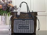 LV Neverfull Inside Out MM Reversible Tote Bag Navy M14994 - 32x27x14 - 1