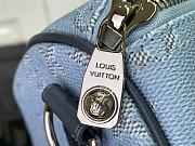 LV Keepall Bandouliere 50 Monogram Heritage Blue M14837 - 50x29x23cm - 3