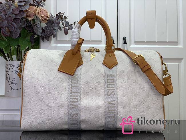 LV Keepall Bandouliere 45 Monogram Heritage Off White M14838 - 45x27x20cm - 1