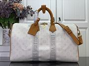 LV Keepall Bandouliere 45 Monogram Heritage Off White M14838 - 45x27x20cm - 4