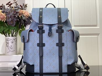 LV Christopher MM Monogram Heritage Blue M14676 - 44x12.5x38cm