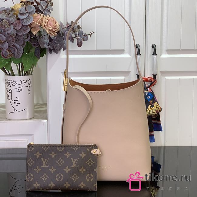 LV Low Key Hobo PM Bag Walnut M14265 - 24x28x16cm - 1
