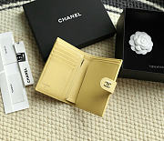 Chanel Caviar Quilted Passport Holder Light Yellow - 14x10.5x2cm - 3