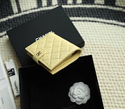 Chanel Caviar Quilted Passport Holder Light Yellow - 14x10.5x2cm - 6