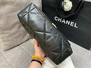 Chanel 19 Large Handbag Shiny Lambskin Black Gold Hardware - 30x20x10cm - 4