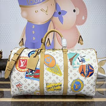 LV Keepall Bandouliere 45 Monogram Dune M14736 - 45x27x20cm