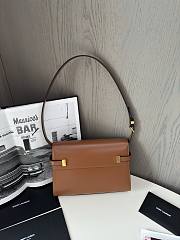 YSL Small Manhattan Shoulder Bag Brown - 24cm - 4