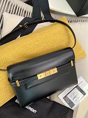 YSL Small Manhattan Shoulder Bag Black - 24cm - 4