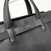 Medium Dior Normandie Tote Bag Black Dior Icons Calfskin - 42x27.5x17cm - 2