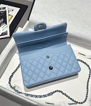 Chanel Classic Blue Caviar Silver Hardware Bag - 15.5×25.5×6.5cm - 3