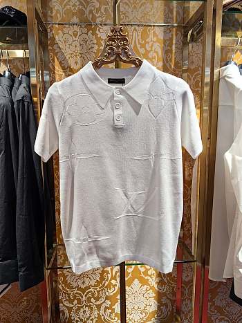 LV Polo Shirt White 18061