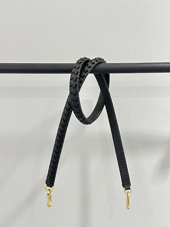 Loewe Thin Braided Strap In Classic Calfskin Black