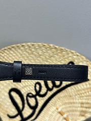 Loewe Branded Short Strap In Classic Calfskin Black - 3