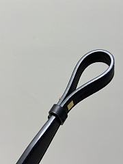 Loewe Braided Leather Bag Strap Black - 6
