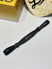 Loewe Braided Leather Bag Strap Black - 3