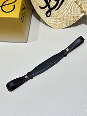 Loewe Braided Leather Bag Strap Black - 1