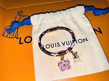 LVxTM Cherry Blossom Bracelet Sakura Brown M8978F