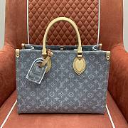 LV OnTheGo MM Monogram Denim Washed Gray M13189 - 35x27x14cm - 5