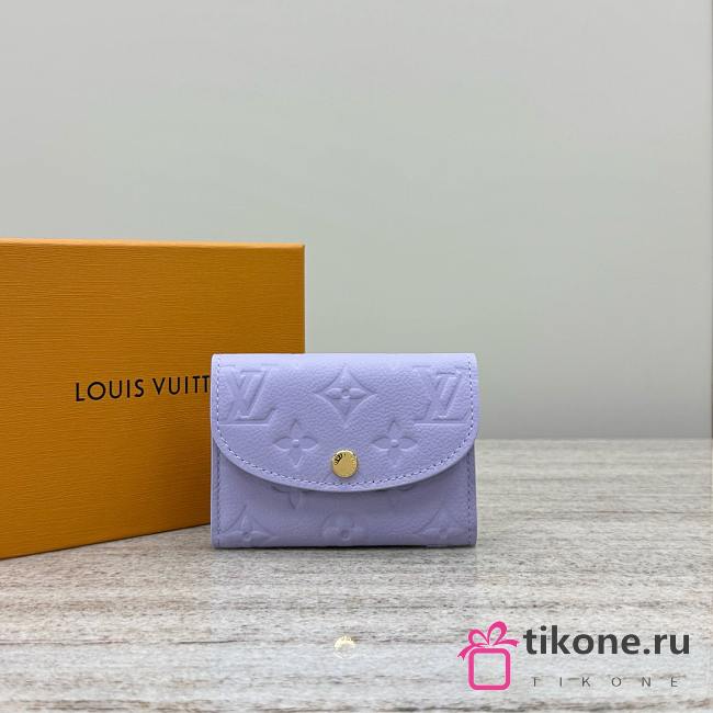LV Rosalie Coin Purse Monogram Empreinte Purple - 11x2.5x8cm - 1